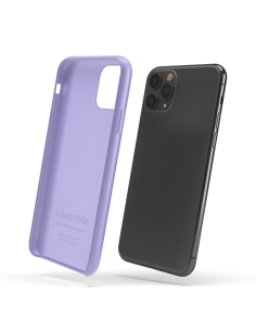 Custodia in Silicone + Microfibra per iPhone 11 Pro Max (6.5") - Viola - LiquidSoft® 2