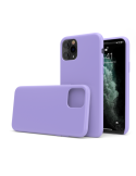 LiquidSoft® - Cover in Silicone Soft-Touch + Microfibra per iPhone 11 Pro Max (6.5") - Viola