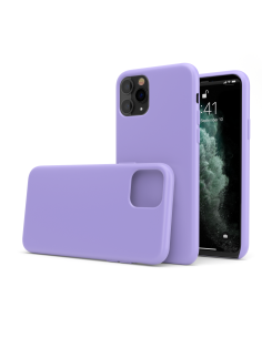 Custodia in Silicone + Microfibra per iPhone 11 Pro Max (6.5") - Viola - LiquidSoft®