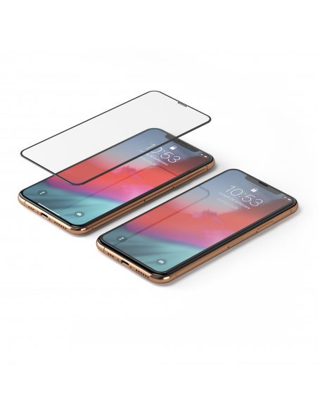 2x HyperGlass 3D PRO 0.3 - Vetro Temperato Totale per iPhone X/XS - Nero