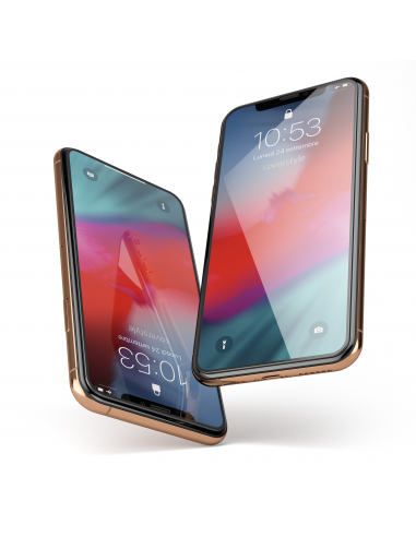 2x HyperGlass 3D PRO 0.3 - Vetro Temperato Totale per iPhone X/XS - Nero