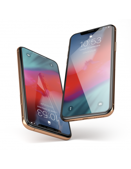 2x HyperGlass 3D PRO 0.3 - Vetro Temperato Totale per iPhone X/XS - Nero