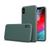 Custodia in Silicone Verde Notte + Microfibra per iPhone X/XS - LiquidSoft®