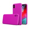 Custodia LiquidSoft® in Silicone + Interno Microfibra - iPhone X/XS - Fucsia