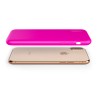 Custodia LiquidSoft® in Silicone + Interno Microfibra - iPhone X/XS - Fucsia