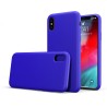 Custodia LiquidSoft® in Silicone + Interno Microfibra - iPhone X/XS - Blu Vivido