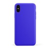 Custodia LiquidSoft® in Silicone + Interno Microfibra - iPhone X/XS - Blu Vivido
