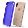 Custodia LiquidSoft® in Silicone + Interno Microfibra - iPhone X/XS - Blu Vivido
