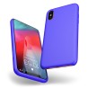 Custodia LiquidSoft® in Silicone + Interno Microfibra - iPhone X/XS - Blu Vivido