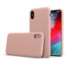 Custodia LiquidSoft® in Silicone + Interno Microfibra - iPhone X/XS - Rosa Scuro