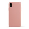 Custodia LiquidSoft® in Silicone + Interno Microfibra - iPhone X/XS - Rosa Scuro