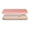 Custodia LiquidSoft® in Silicone + Interno Microfibra - iPhone X/XS - Rosa Scuro