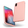 Custodia LiquidSoft® in Silicone + Interno Microfibra - iPhone X/XS - Rosa Scuro