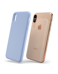 Custodia LiquidSoft® in Silicone + Interno Microfibra - iPhone X/XS - Violetto 2