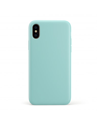 Custodia LiquidSoft® in Silicone + Interno Microfibra - iPhone X/XS - Turchese