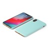 Custodia LiquidSoft® in Silicone + Interno Microfibra - iPhone X/XS - Turchese
