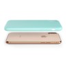 Custodia LiquidSoft® in Silicone + Interno Microfibra - iPhone X/XS - Turchese