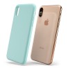 Custodia LiquidSoft® in Silicone + Interno Microfibra - iPhone X/XS - Turchese