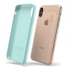 Custodia LiquidSoft® in Silicone + Interno Microfibra - iPhone X/XS - Turchese