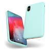 Custodia LiquidSoft® in Silicone + Interno Microfibra - iPhone X/XS - Turchese