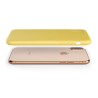 Custodia LiquidSoft® in Silicone + Interno Microfibra - iPhone X/XS - Giallo