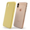 Custodia LiquidSoft® in Silicone + Interno Microfibra - iPhone X/XS - Giallo
