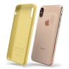 Custodia LiquidSoft® in Silicone + Interno Microfibra - iPhone X/XS - Giallo