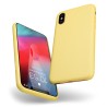Custodia LiquidSoft® in Silicone + Interno Microfibra - iPhone X/XS - Giallo