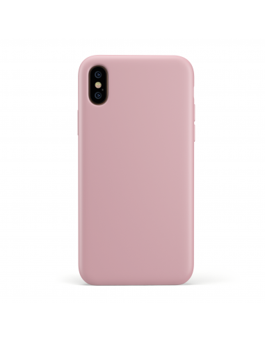 Custodia LiquidSoft® in Silicone + Interno Microfibra - iPhone X/XS - Rosa Chiaro