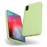 Custodia LiquidSoft® in Silicone + Interno Microfibra - iPhone X/XS - Verde Chiaro