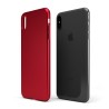 Custodia rigida sottile rosso opaco per iPhone XS - UltraSoft