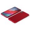 Custodia rigida sottile rosso opaco per iPhone XS - UltraSoft