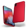 Custodia rigida sottile rosso opaco per iPhone XS - UltraSoft