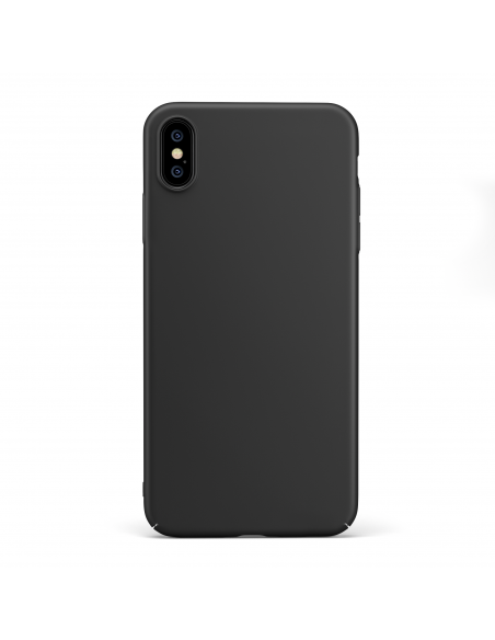 Custodia rigida sottile nero opaco per iPhone XS - UltraSoft