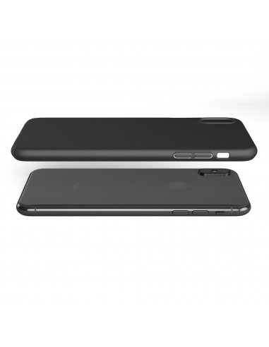 Custodia rigida sottile nero opaco per iPhone XS - UltraSoft