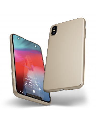 Custodia rigida sottile nero opaco per iPhone XS - UltraSoft