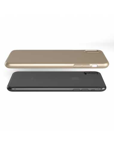 Custodia rigida sottile nero opaco per iPhone XS - UltraSoft