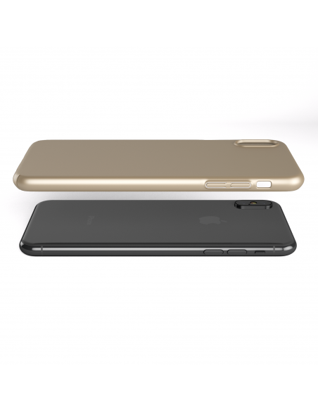 Custodia rigida sottile nero opaco per iPhone XS - UltraSoft