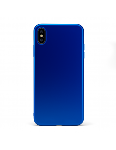 Custodia rigida sottile blu opaco per iPhone XS - UltraSoft