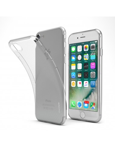 CoverStyle® - ZeroFlex PRO 0.3mm + Bordo Fotocamera Ultra Sottile Flessibile per iPhone 7/8 (4.7") - Trasparente