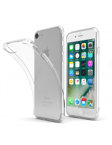 UltraFlex 4H® - Custodia Flessibile + Retro Antigraffio Rigido 4H per iPhone 7 Plus (5.5") - Trasparente