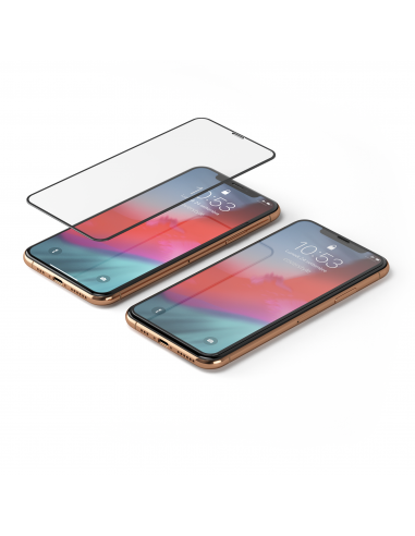 HyperGlass 3D PRO 0.3 - Vetro Temperato Totale per iPhone XS Max - Nero