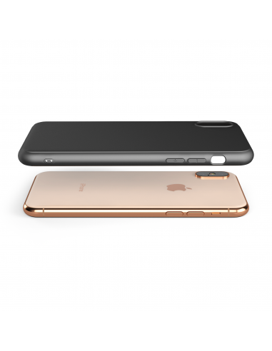 MatteFlex - Cover Flessibile Opaca per iPhone XS Max - Nero