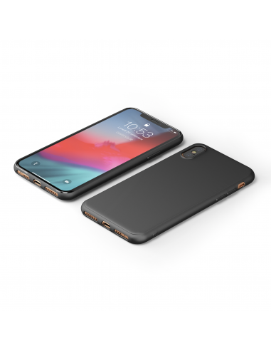 MatteFlex - Cover Flessibile Opaca per iPhone XS Max - Nero
