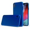 Custodia rigida sottile blu opaco per iPhone XS Max - UltraSoft