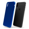 Custodia rigida sottile blu opaco per iPhone XS Max - UltraSoft