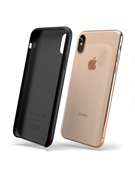 Custodia LiquidSoft® in Silicone + Interno Microfibra - iPhone XS Max - Nero