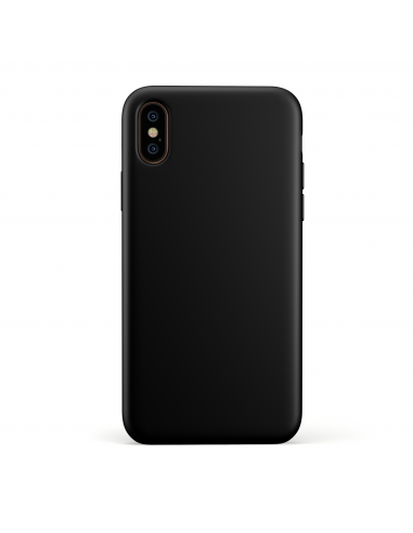 Custodia LiquidSoft® in Silicone + Interno Microfibra - iPhone XS Max - Nero