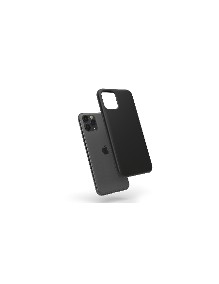 Custodia in Silicone Nero + Microfibra per iPhone 11 (6.1") - LiquidSoft®
