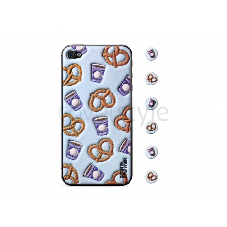 id America - Skin Cushi Gift per iPhone 4/4S - Pretzel